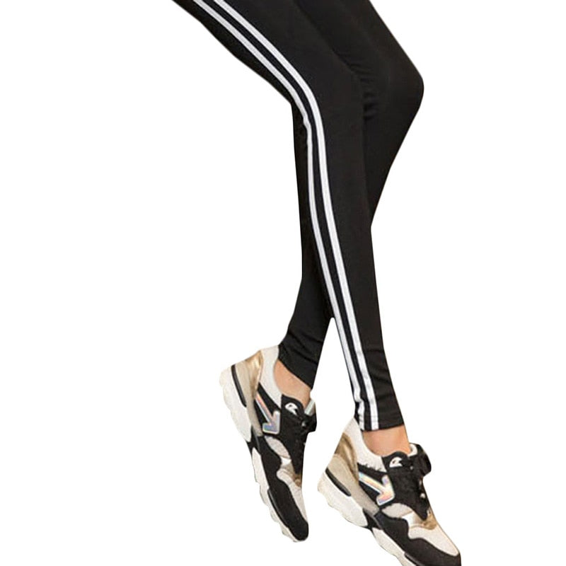 Women Lady Activewear Black Legging