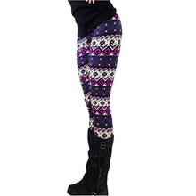 Load image into Gallery viewer, Women Snowflake Deer Print Leggings