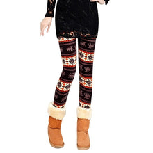 Load image into Gallery viewer, Women Snowflake Deer Print Leggings