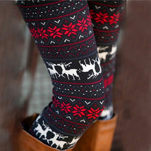 Load image into Gallery viewer, Women Snowflake Deer Print Leggings