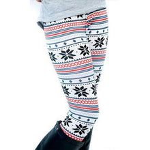 Load image into Gallery viewer, Women Snowflake Deer Print Leggings