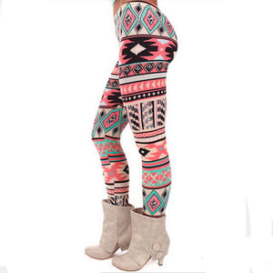 Women Snowflake Deer Print Leggings