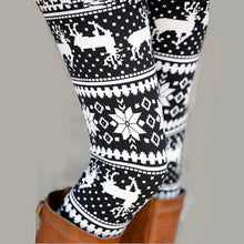 Load image into Gallery viewer, Women Snowflake Deer Print Leggings