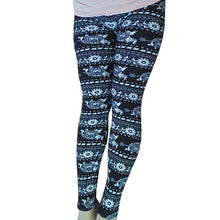 Load image into Gallery viewer, Women Snowflake Deer Print Leggings