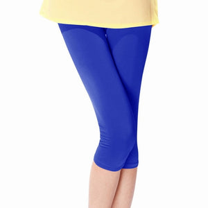 Summer Style Candy Color Women Cropped Leggings